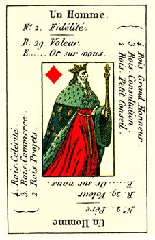 Карта Король бубен из колоды Petit Etteilla (Малый Эттейла) Карта Король бубен из колоды Petit Etteilla (Малый Эттейла)